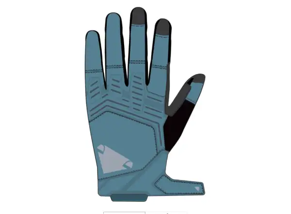 Endura Singletrack winddichte Handschuhe blau