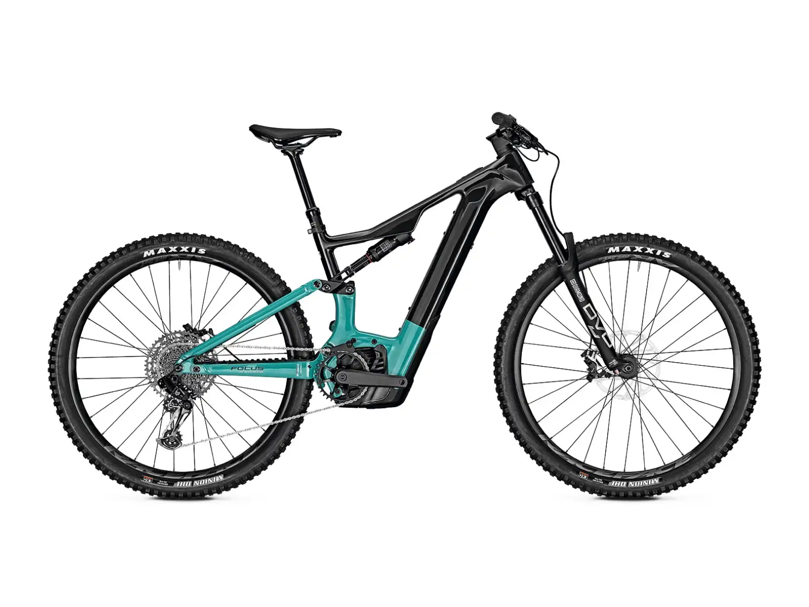 Focus Jam2 8.7 DI 625Wh E-Mountainbike Carbon Raw Glossy / Bluegreen Glossy