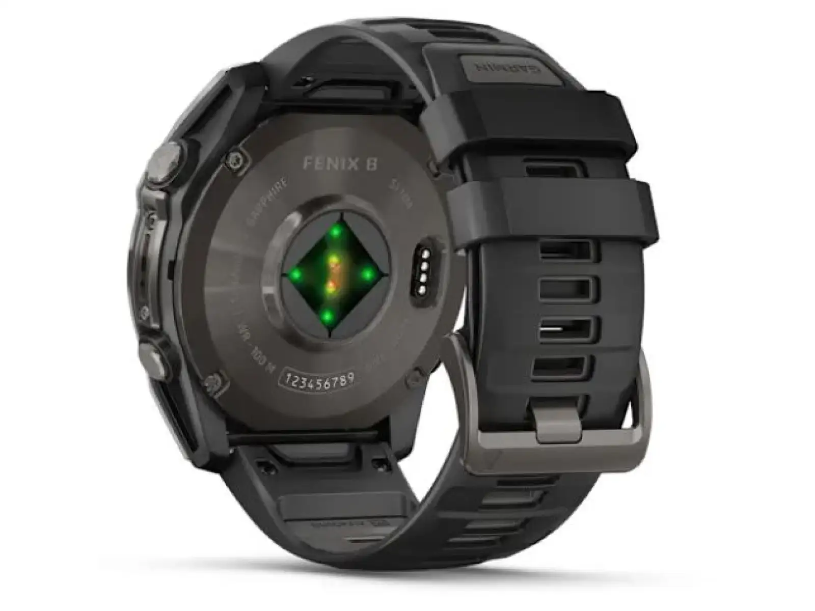 Garmin fenix 8 - 51 mm AMOLED Sapphire Smartwatch Carbon DLC Titanium Schwarz/Grau