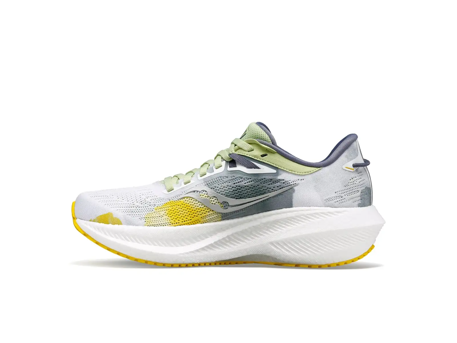Saucony Triumph 21 Damen-Laufschuhe Weiß/Farn