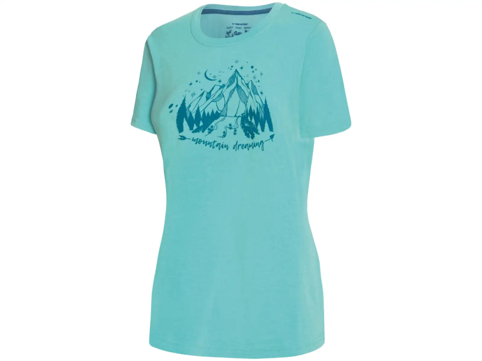Viking Lako Damen T-Shirt Kurzarm Blau