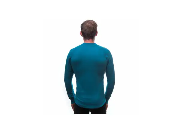 Sensor Double Face Herren Langarmshirt Saphir
