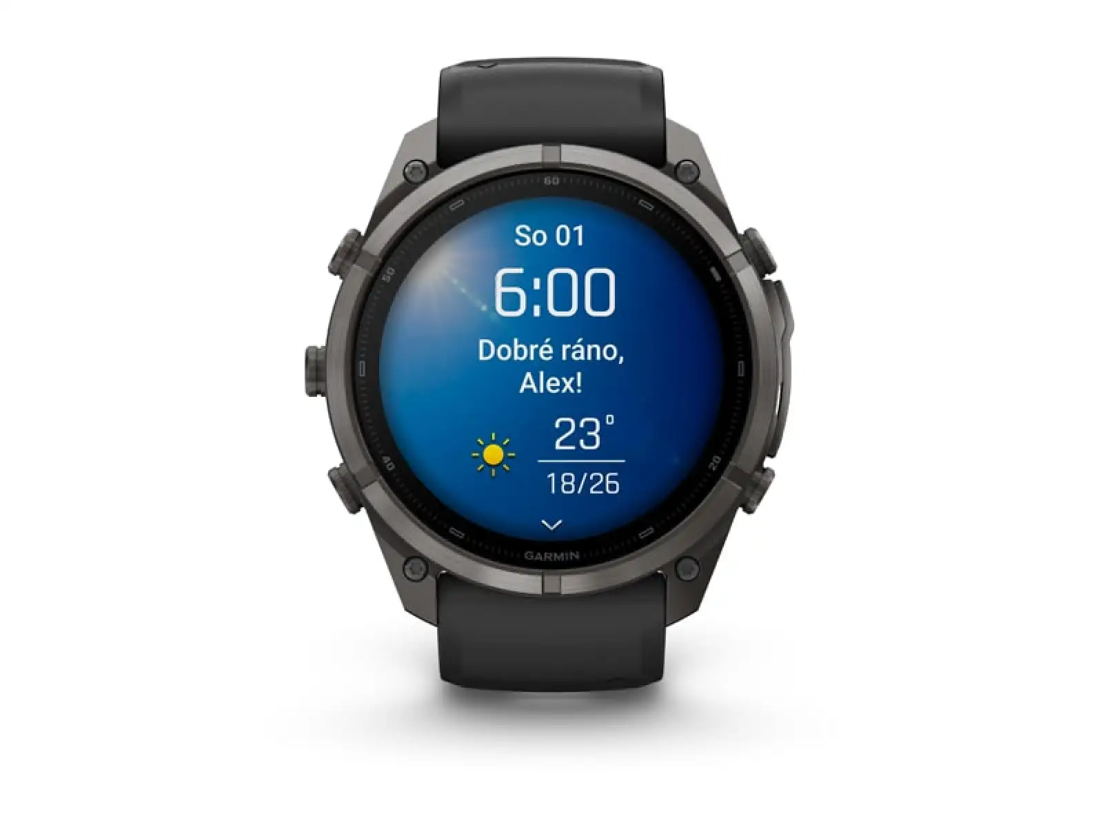 Garmin Fénix 9 Pro inReach 47 mm Smartwatch Carbon gray DLC Titanium Black/Pebble gray