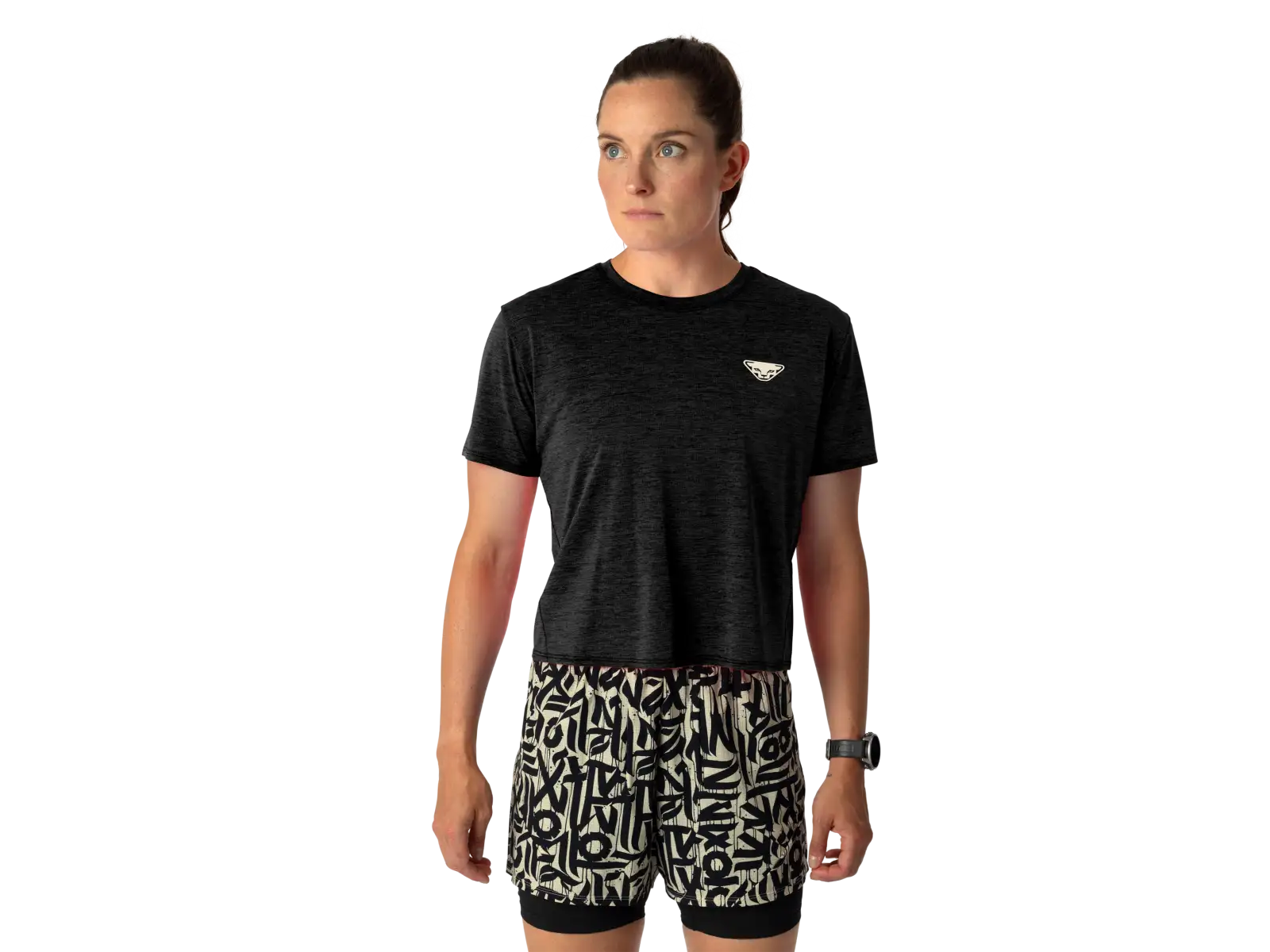 Dynafit Trail Damen Laufshirt kurze Ärmel Black Out