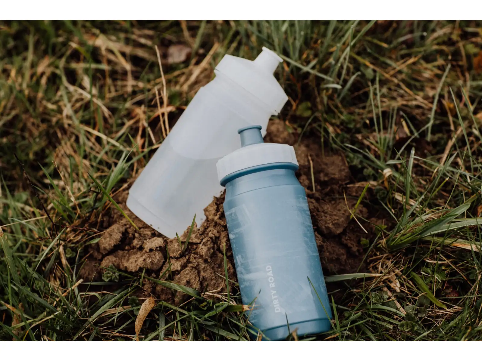 Force Dirty Road Fahrradflasche 550 ml blau