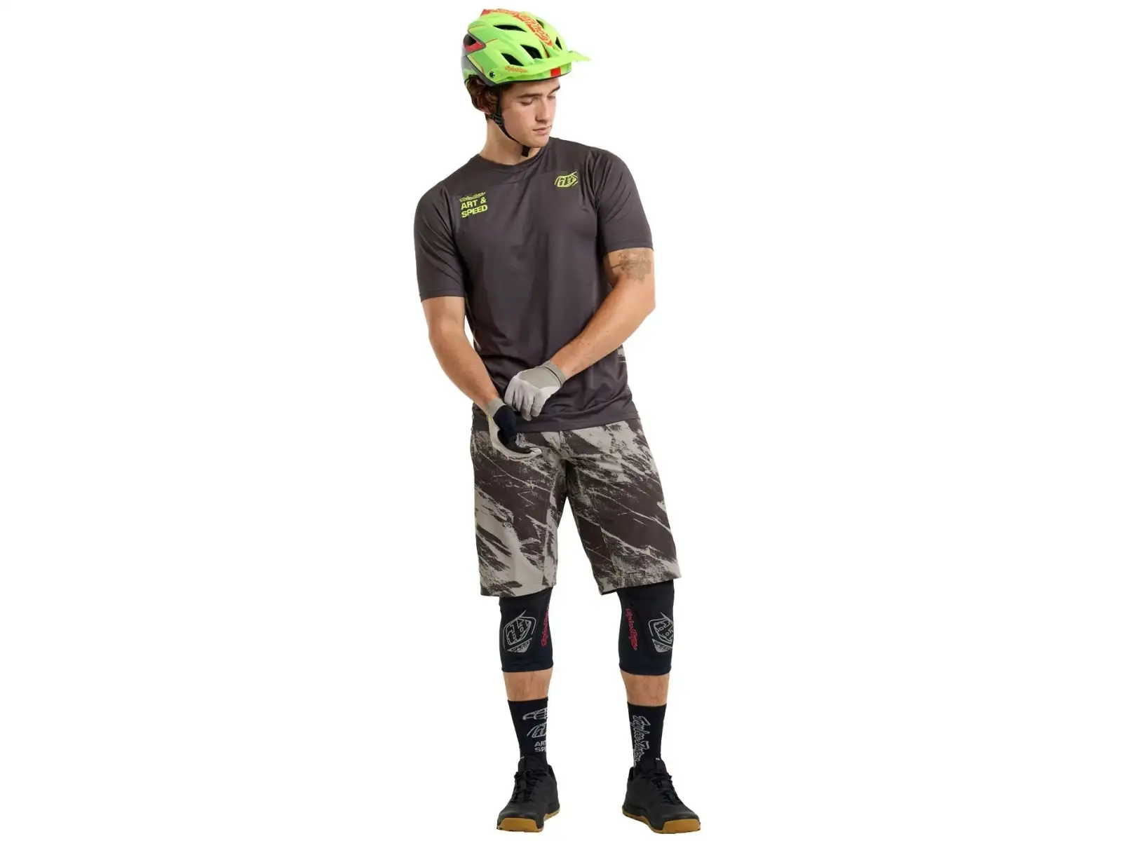 Troy Lee Designs Skyline Herren Trikot Kurzarm Elemental Dark Earth