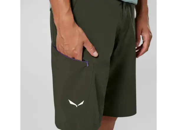 Salewa Pedroc 4 Durastrech Cargo Herren Shorts Dark Olive