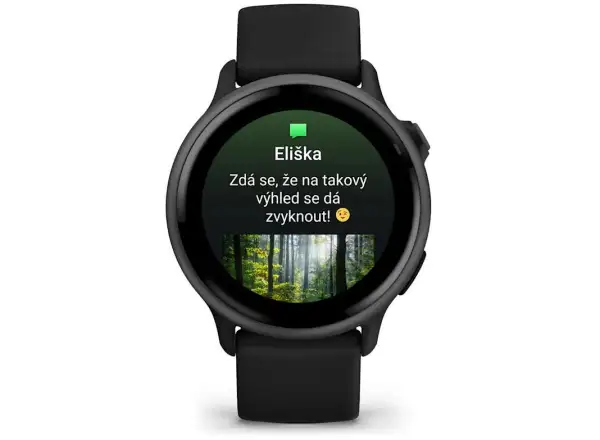 Garmin vívoactive 6 Smartwatch Slate Silikonarmband schwarz
