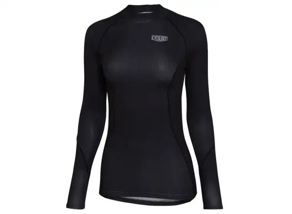 Cycology Damen langärmliges Radtrikot Schwarz