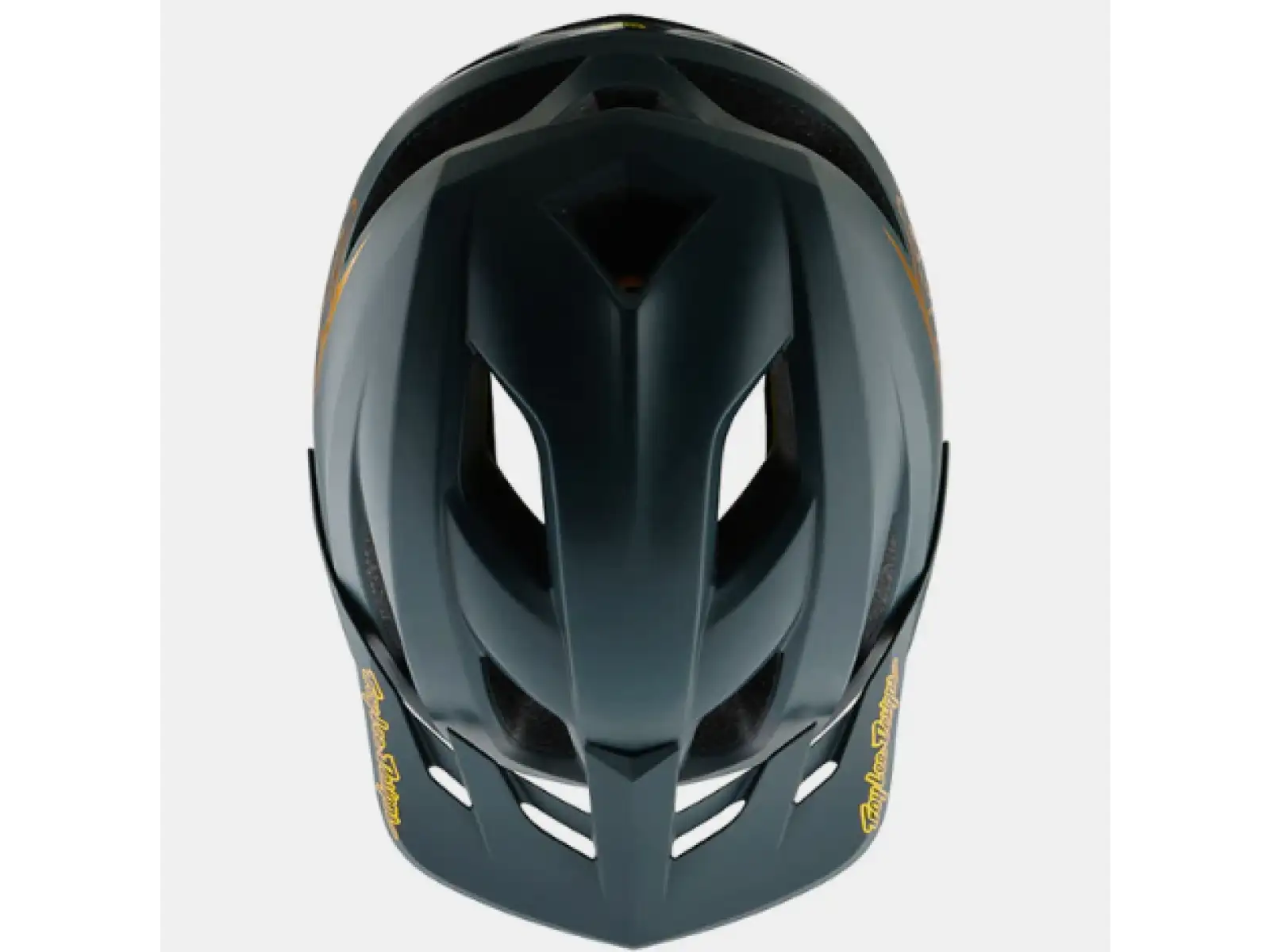 Troy Lee Designs Flowline Point Kinderhelm Gray/Gold