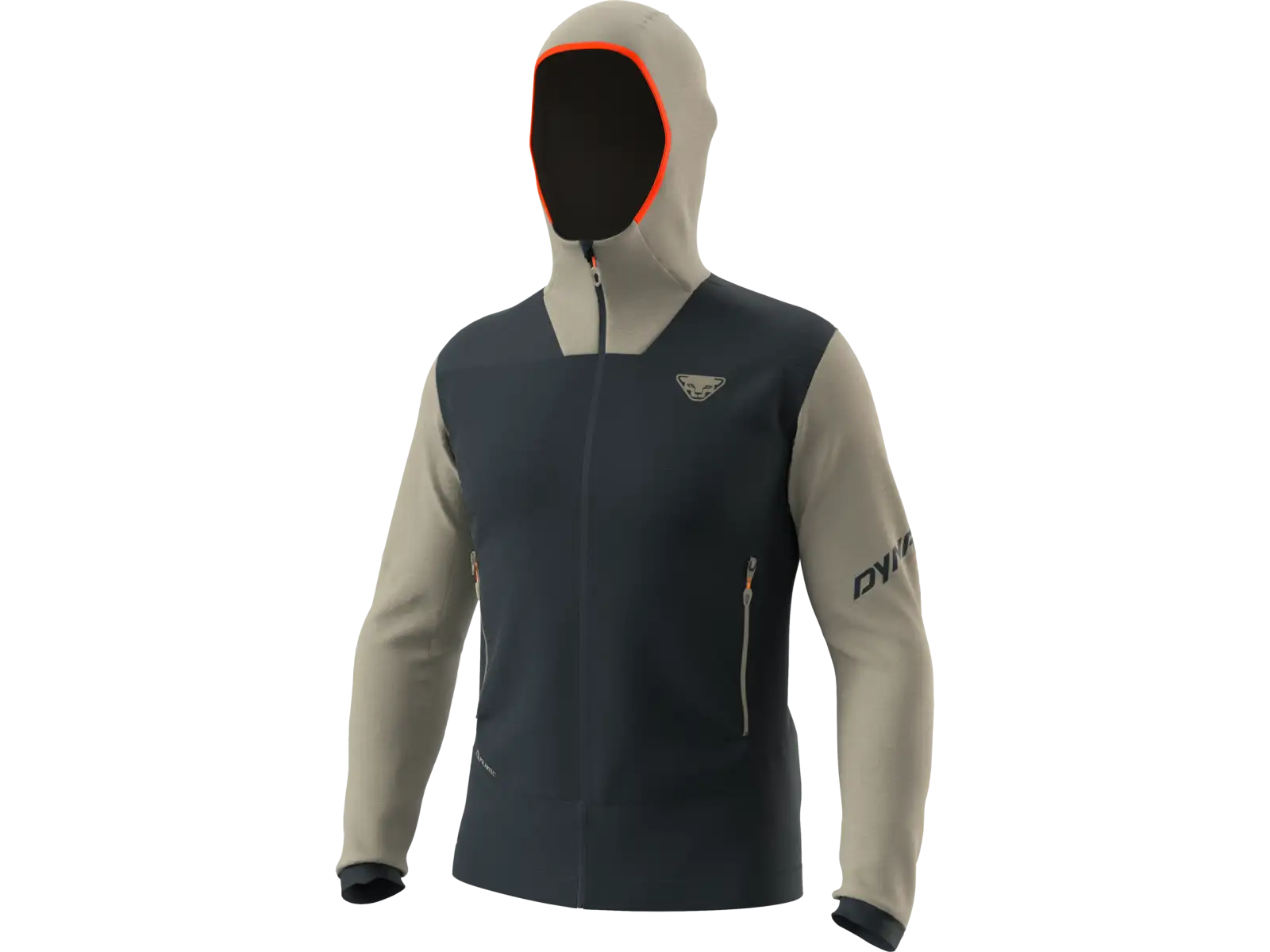 Dynafit Tigard Polarfleece Herrenhoodie in Rock Khaki