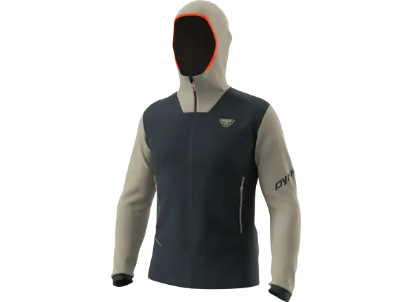 Dynafit Tigard Polarfleece Herrenhoodie in Rock Khaki