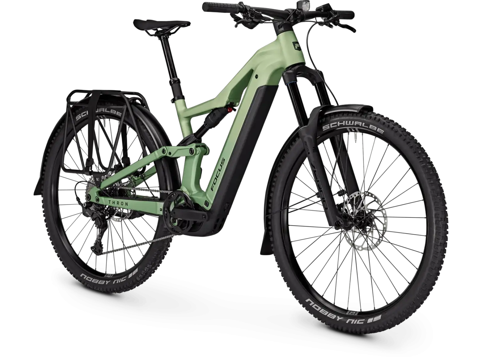 Focus THRON 7 EQP 720Wh vollgefedertes E-Bike Mintgrey / Artichokegreen