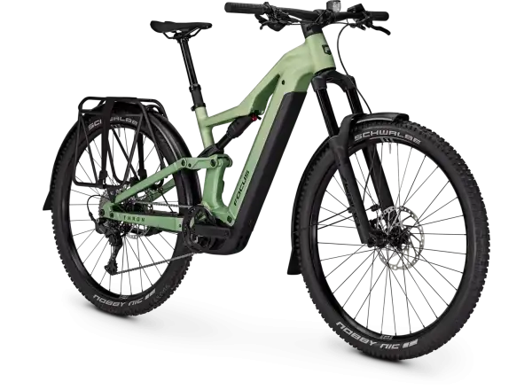 Focus THRON 7 EQP 720Wh vollgefedertes E-Bike Mintgrey / Artichokegreen