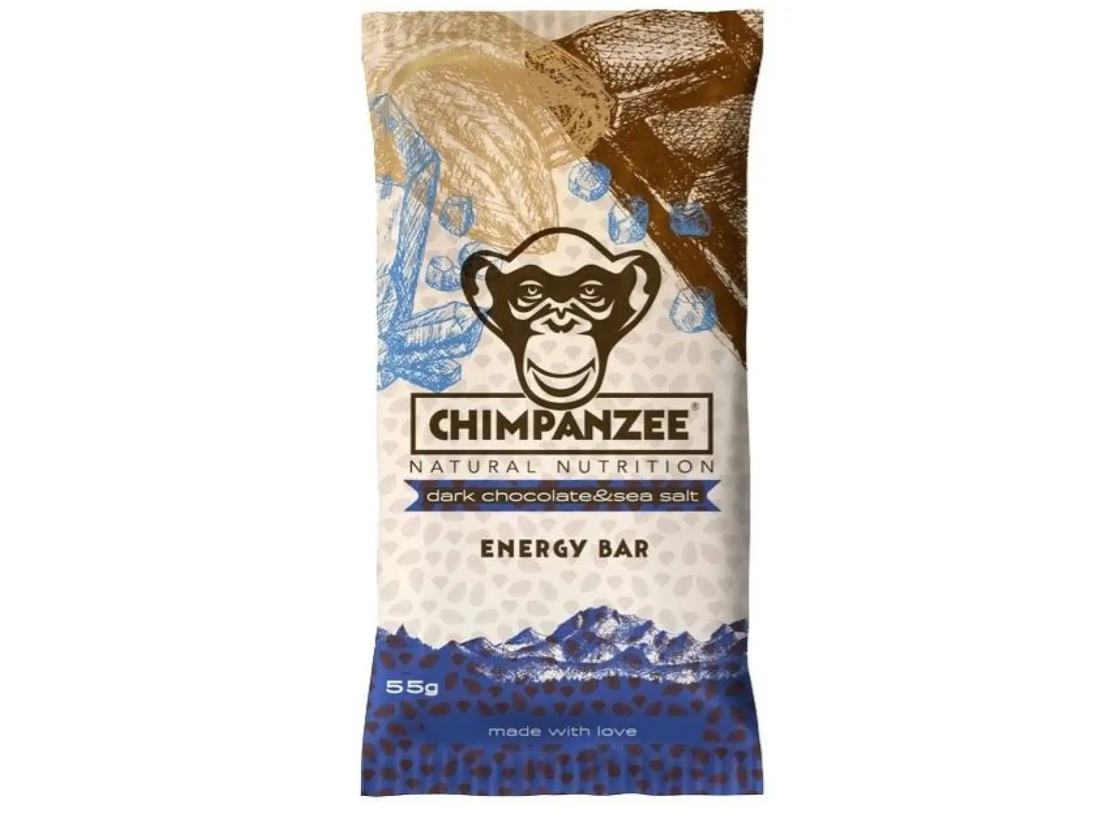 Chimpanzee Energy Bar Riegel Dark Chocolate/Sea Salt 55 g