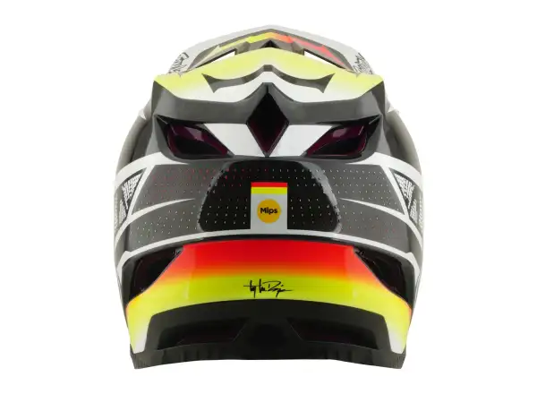 Troy Lee Designs D4 Carbon MIPS Helm Lined up Black