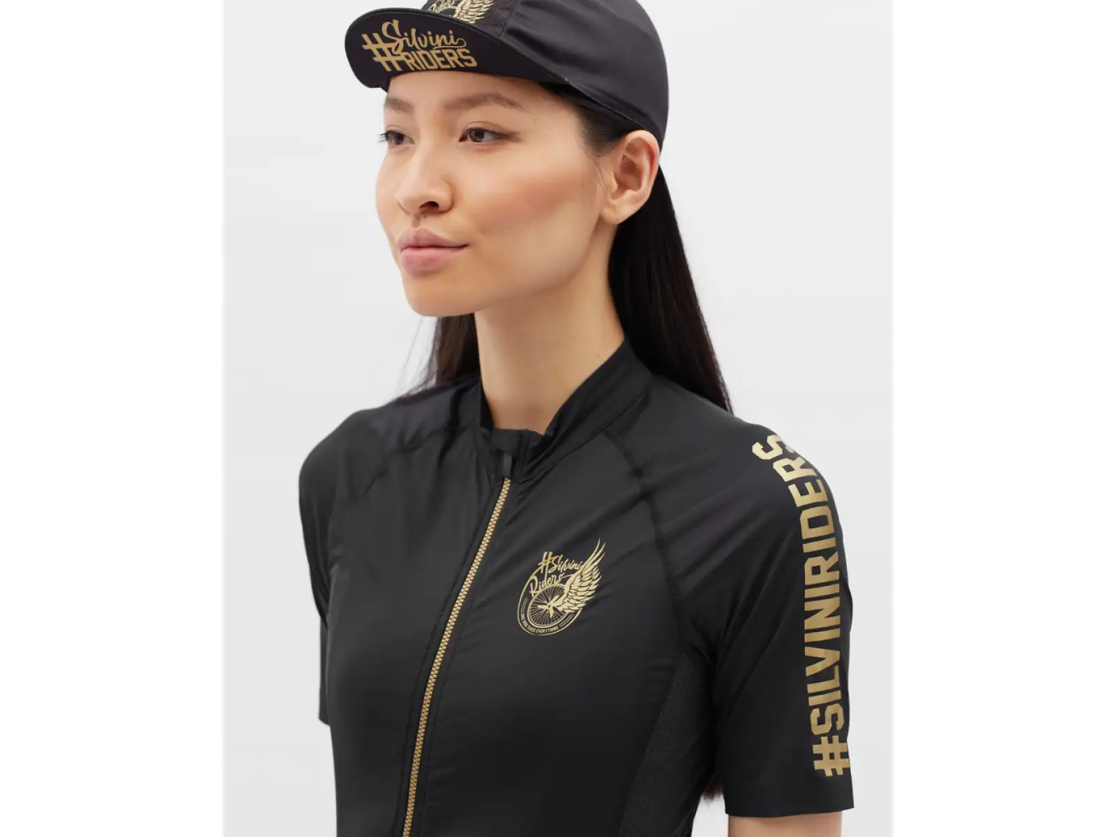 Silvini Mottolina Damen Kurzarmtrikot schwarz/gold