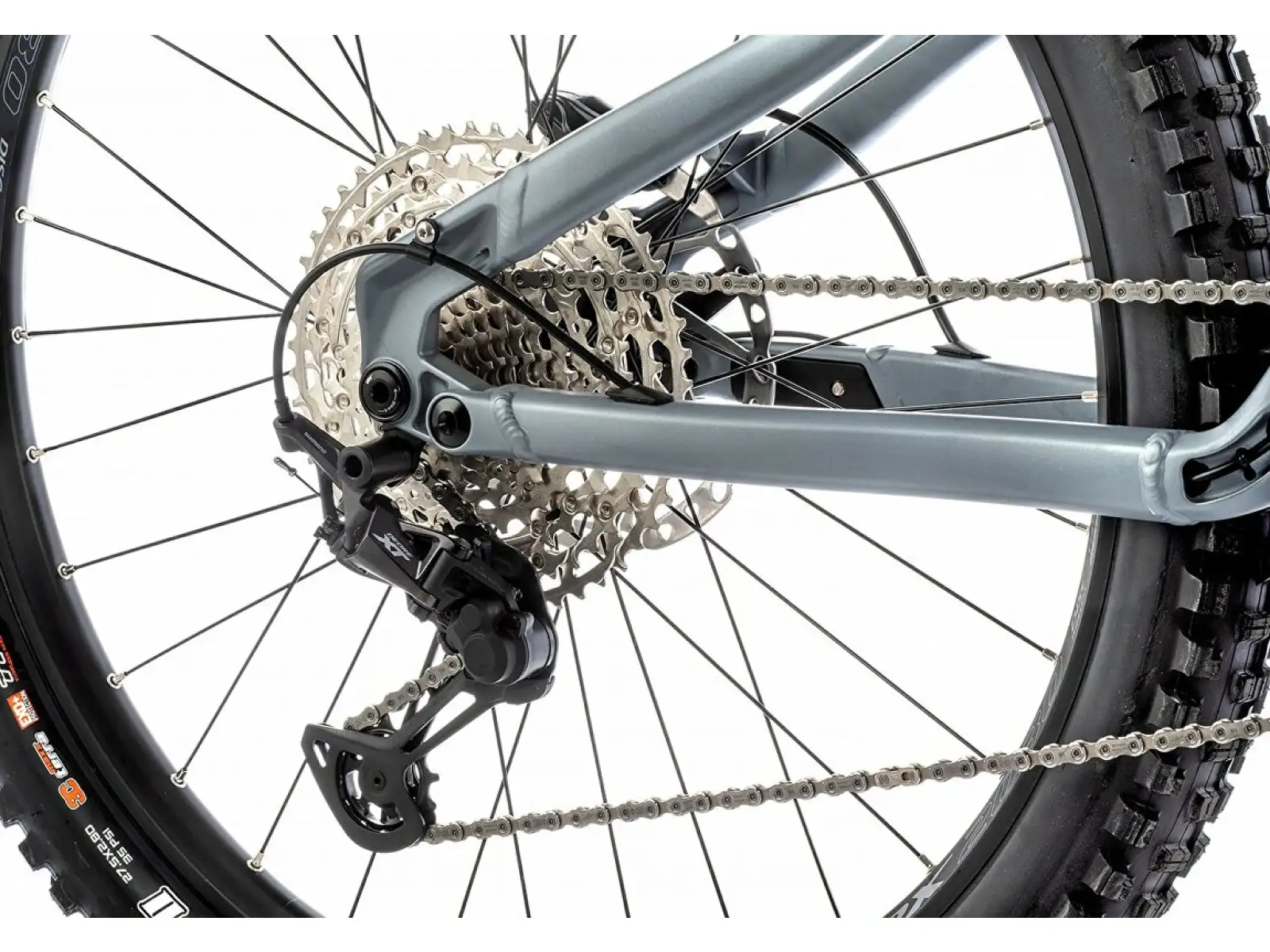 Apache Quruk 1 Vollgefedertes E-Bike (Bosch CX 750 Wh) Grau