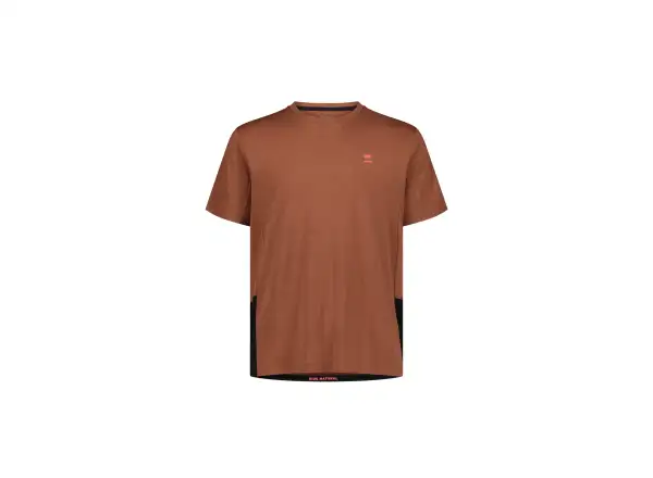Mons Royale Tarn Merino Herren T-Shirt Kurzarm Cinnamon / Black