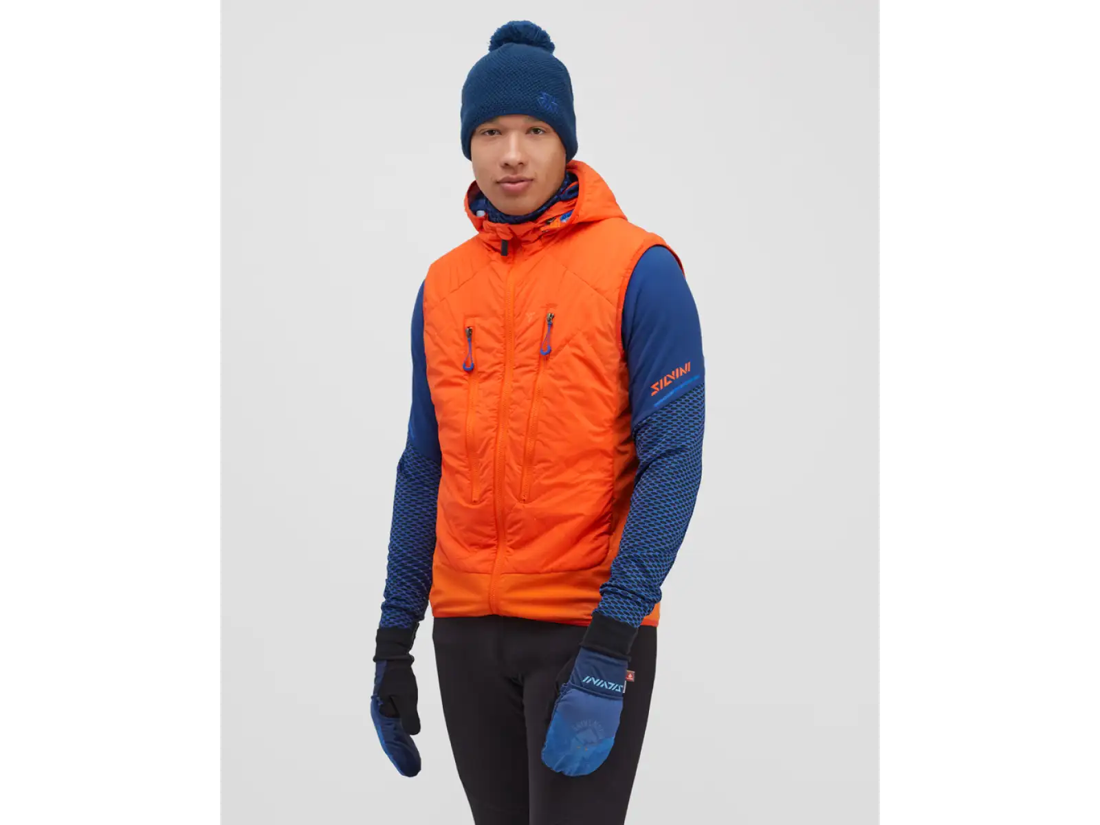 Silvini Polaro Herren Skitourenweste Tiger/Blau