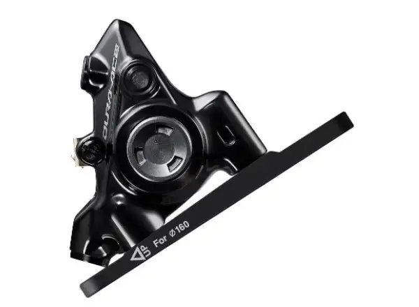 Shimano Dura-Ace BR-R9270 Vordere Flat Mount Scheibenbremse L03A Polymer-Beläge + Kühlrippen für 160 RT
