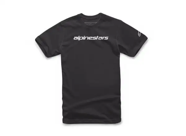 Alpinestars Linear Wordmark Herren-T-Shirt Kurzarm Schwarz/Grau