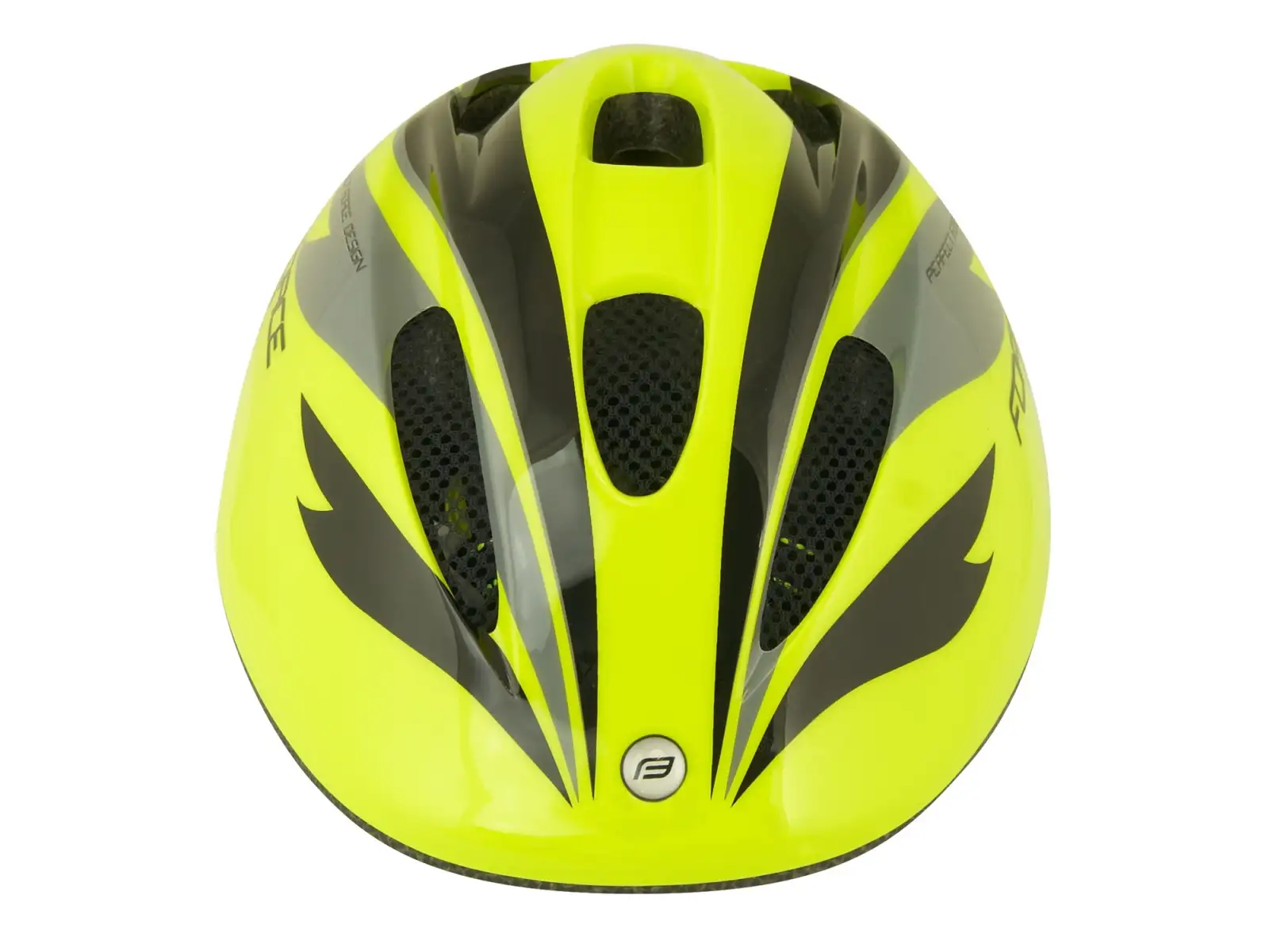 Force Fun Streifen Kinderhelm in Fluofarbe