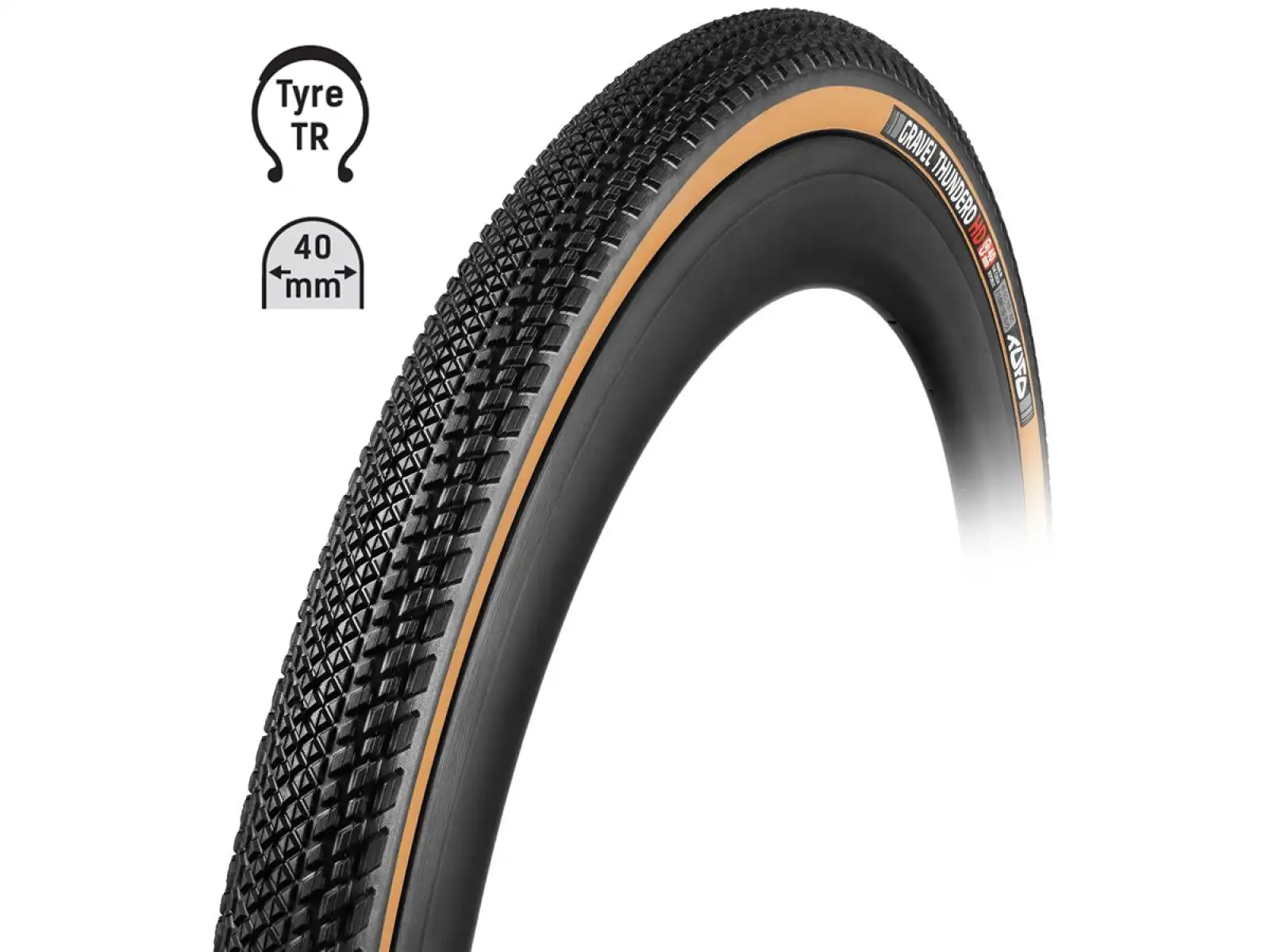 Tufo Gravel Thundero HD Schotterreifen Kevlar Schwarz/Beige