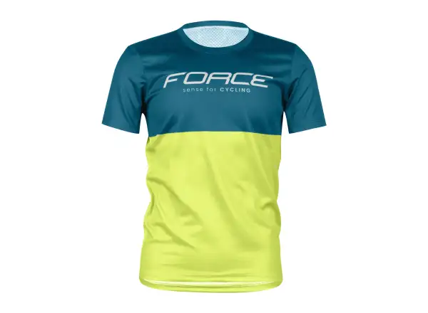 Force Kid MTB Cherry Kindertrikot Kurzarm blau/limegrün