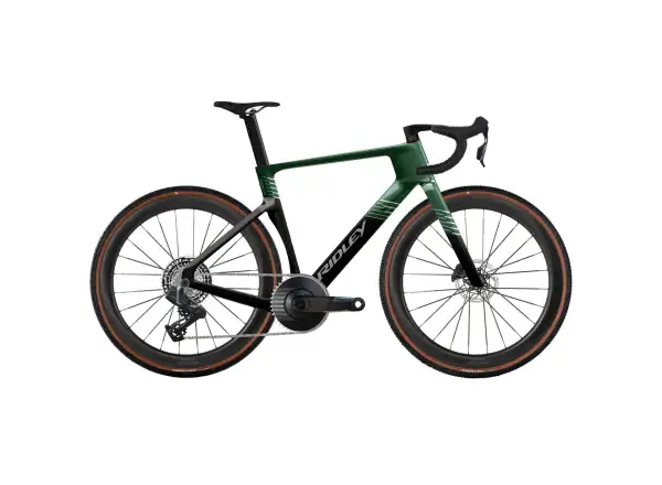 Ridley KANZO Fast 2.0 Force XPLR Gravelbike Stellar Green/UD Carbon/Silver