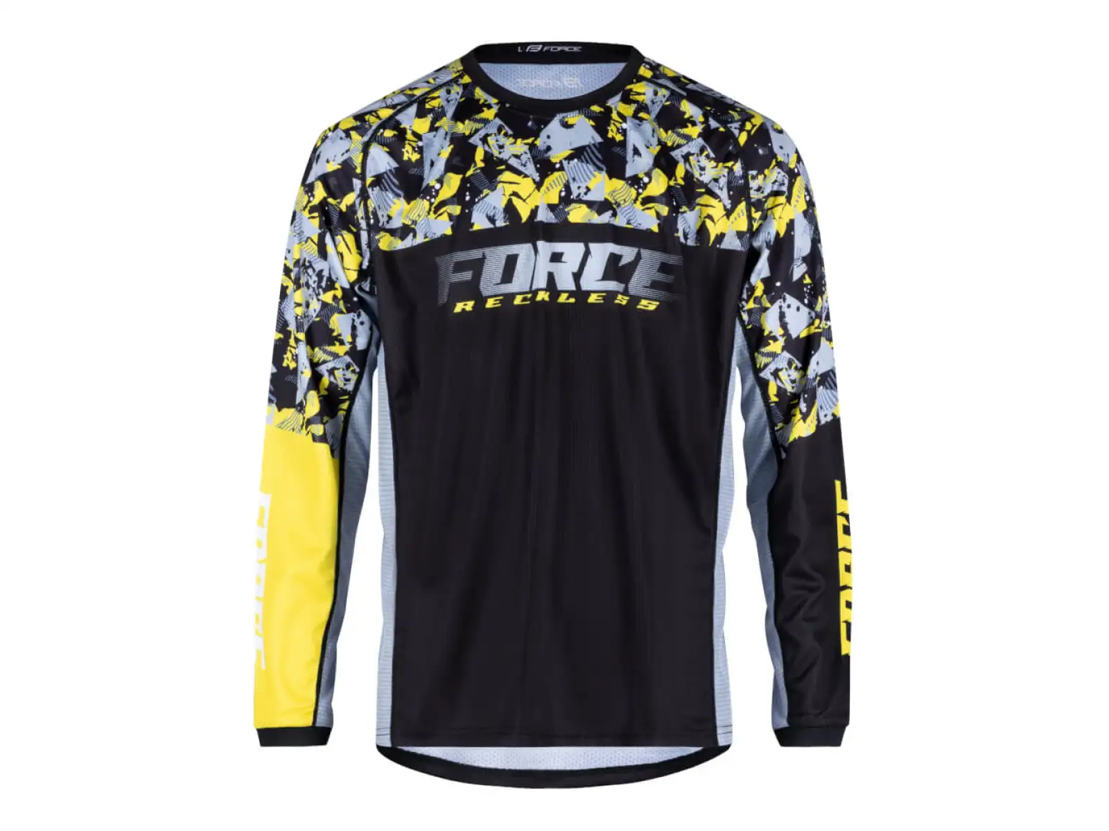 Force Reckless Unisex Langarmtrikot Schwarz/Gelb/Grau