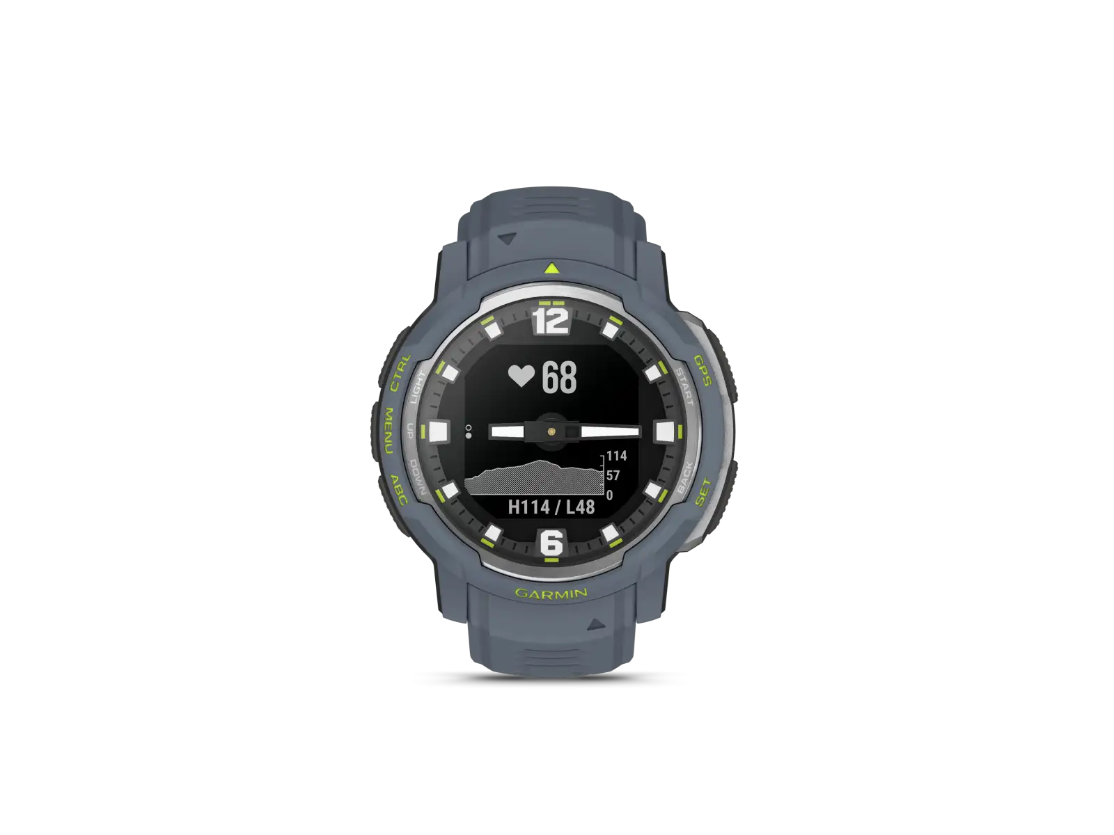 Garmin Instinct Crossover Standard Edition Smartwatch Blue Granite