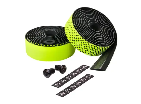 Ciclovation Advanced Leather Touch Lenkerband schwarz/gelb neon