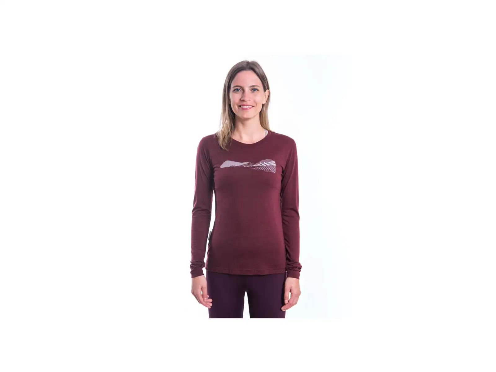 Sensor Merino Air PT Hills Damen Langarmshirt Port Red