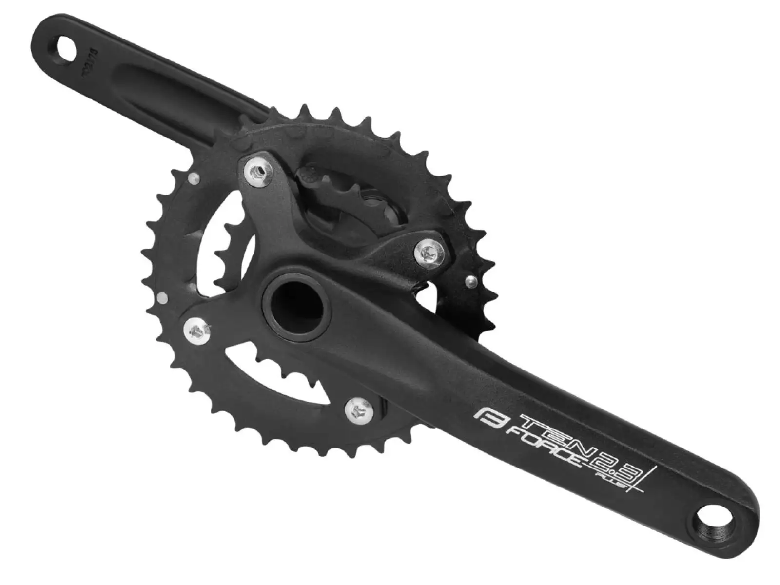 Force Ten 2.3+ Kurbeln mit Doppelkettenblatt 36/22 Zähne 175 mm schwarz