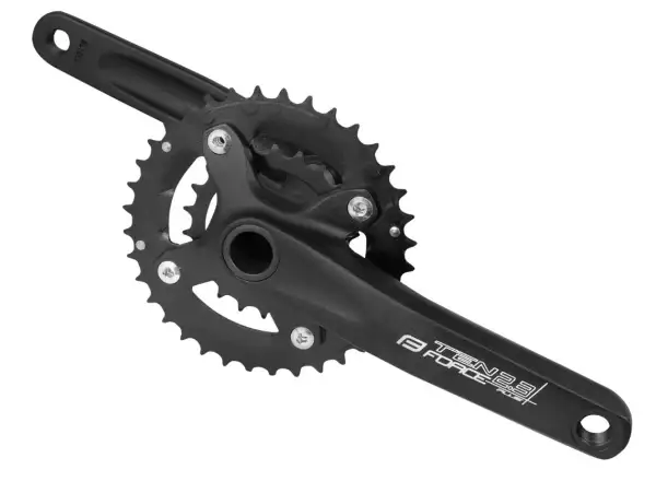 Force Ten 2.3+ Kurbeln mit Doppelkettenblatt 36/22 Zähne 175 mm schwarz