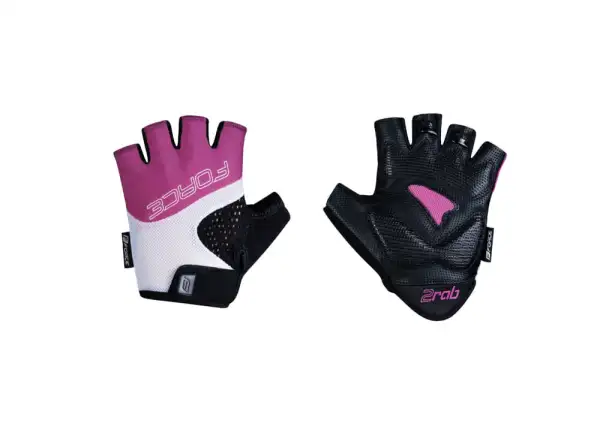 Force Rab 2 Kid kurze Handschuhe schwarz/rosa/weiß