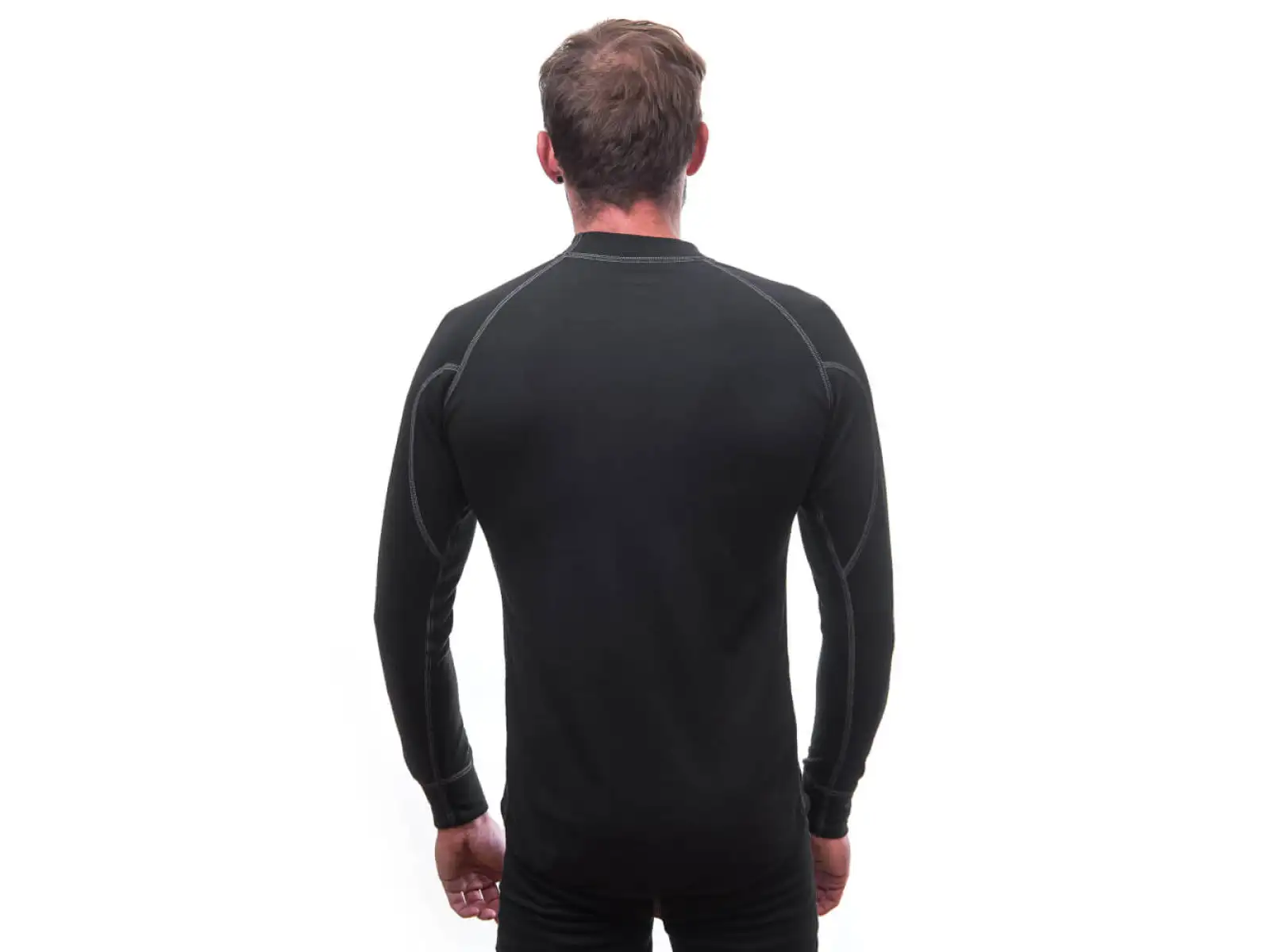Sensor Double Face Herren T-Shirt Langarm schwarz