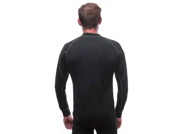 Sensor Double Face Herren T-Shirt Langarm schwarz