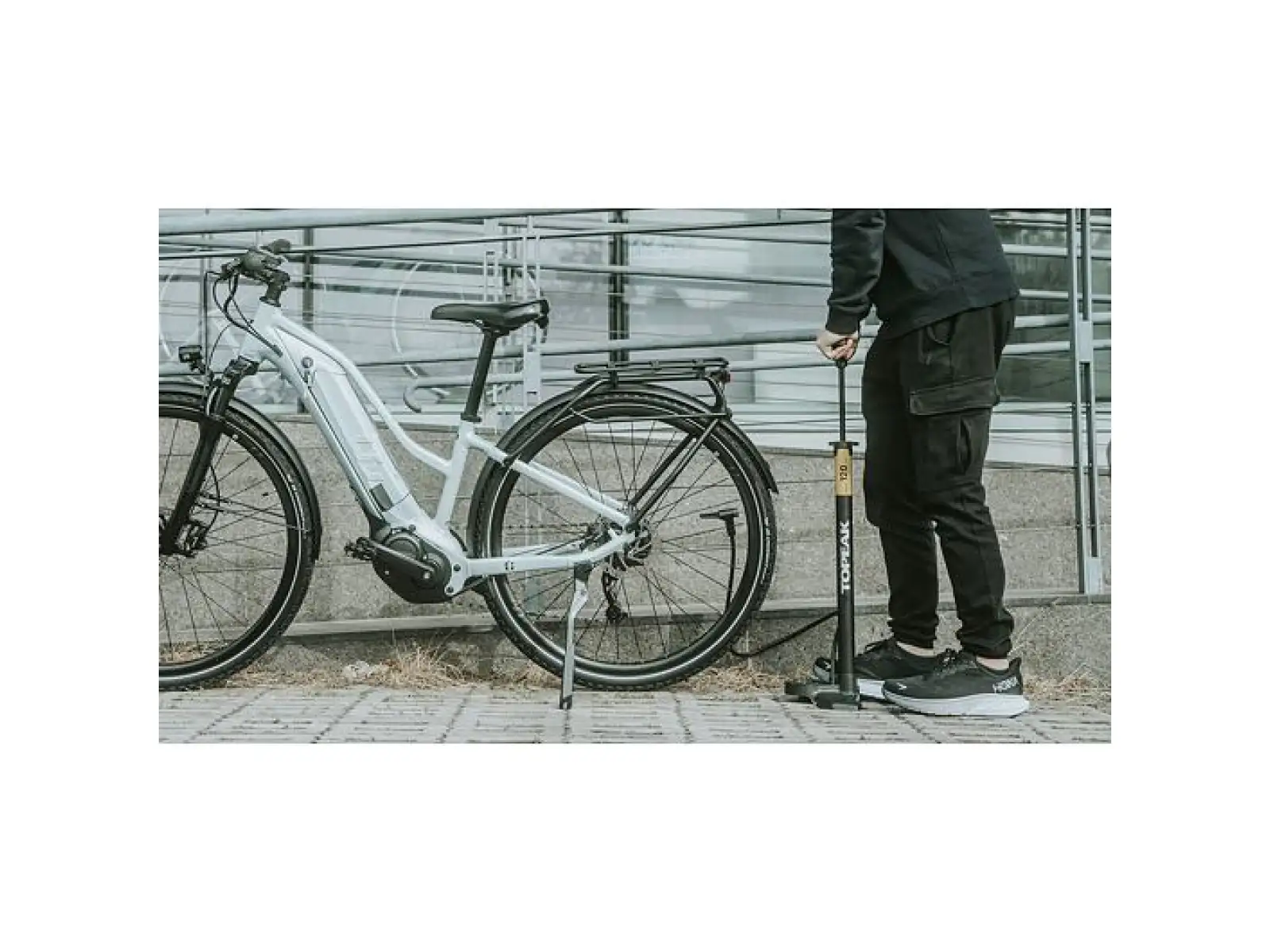 Topeak JoeBlow Urban EX Werkstatt-Pumpe Schwarz/Gelb