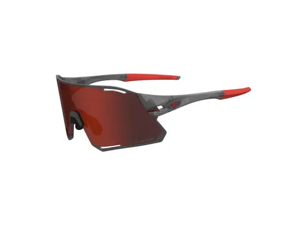 Tifosi Rail Race Sportbrille Satin Vapor/Clarion Red/Clear