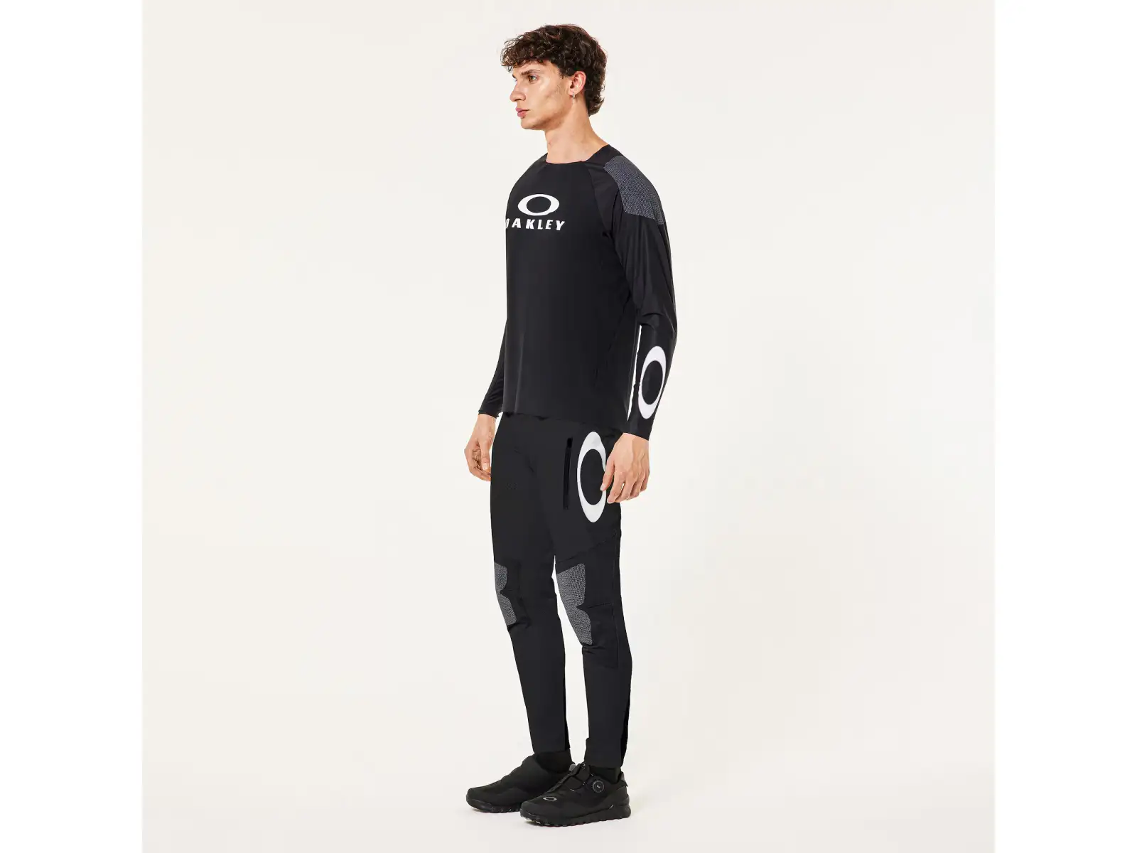 Oakley Seeker Edge Herren Loose-Trikot Langarm Blackout