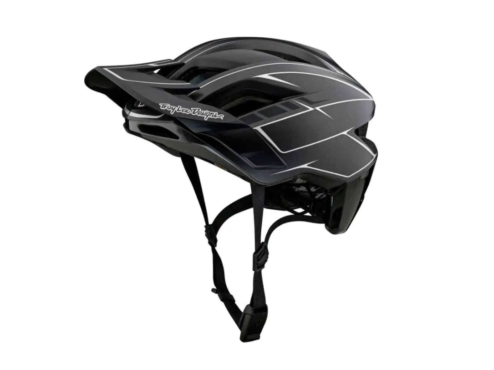 Troy Lee Designs Flowline SE MIPS Helm Pinstripe Charcoal/Black