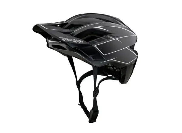 Troy Lee Designs Flowline SE MIPS Helm Pinstripe Charcoal/Black