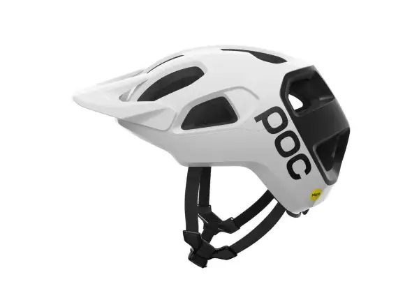 POC Cularis Helm Hydrogen White/Uranium Black Matt/Logo