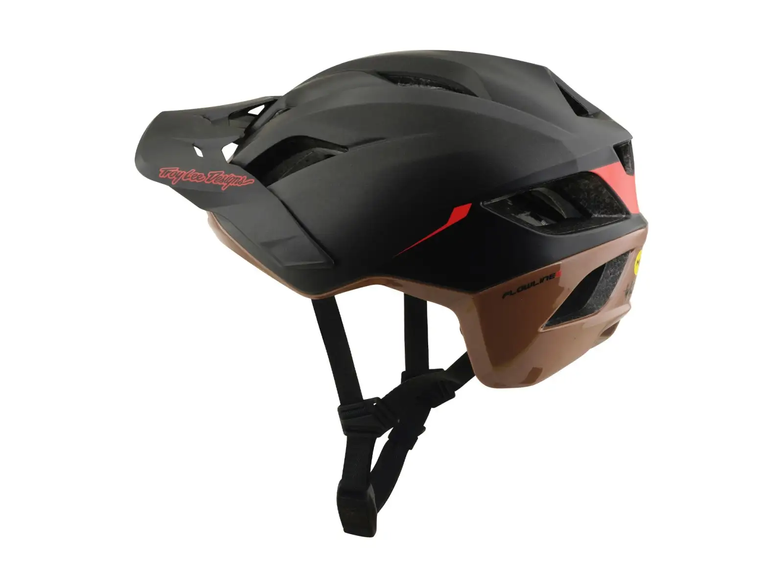 Troy Lee Designs Flowline SE MIPS Helm Stacks Charcoal/Sienna