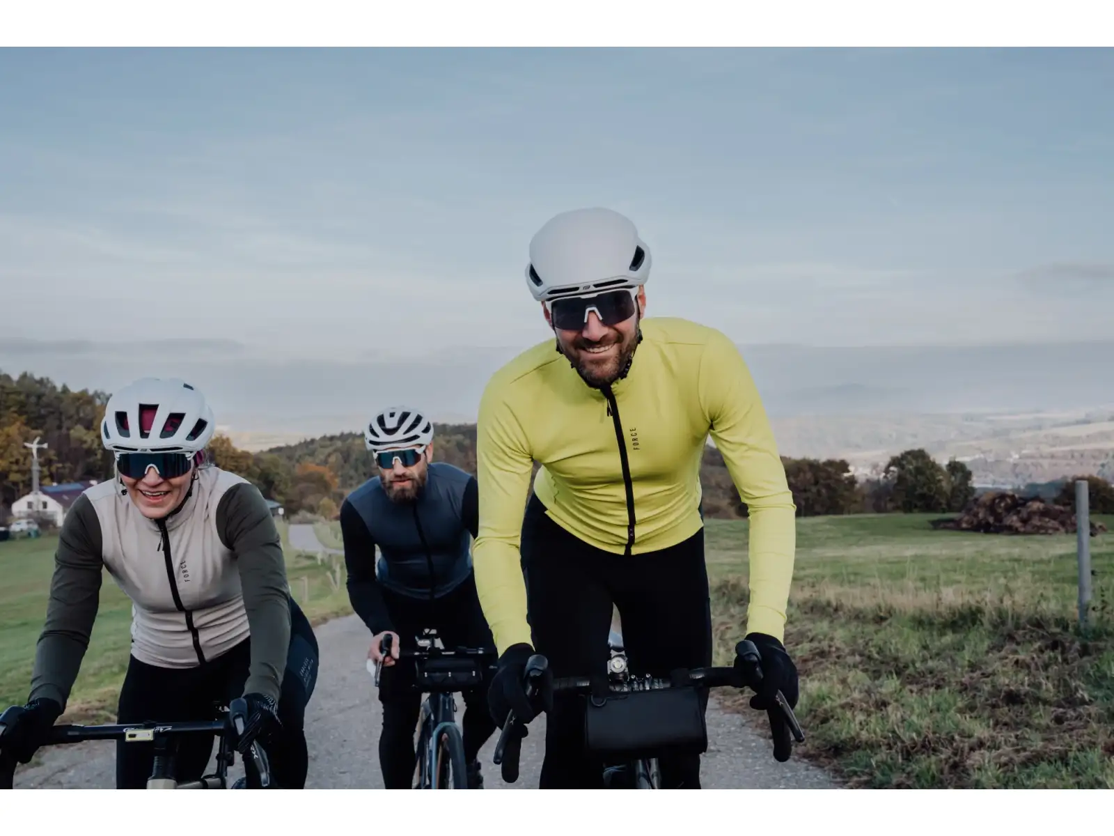 Force Spire Fahrradbrille weiß/fotochromatisches Glas
