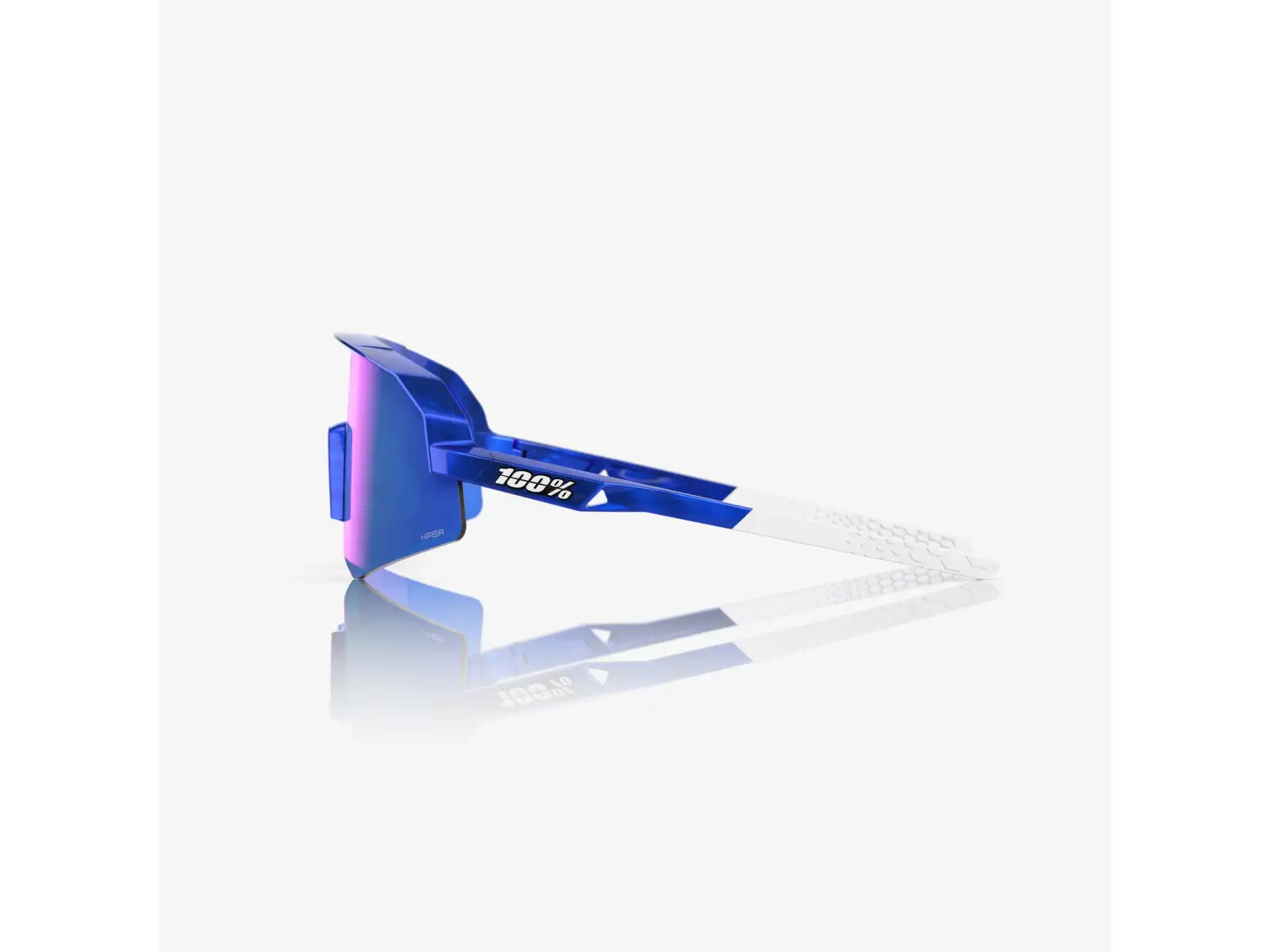 100% Slendale SL Brille RBH Gloss Blue Holographic/HiPER Royal Blue Mirror Lens