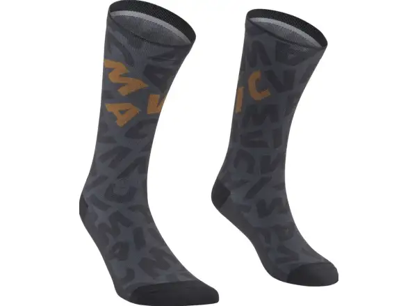 Mavic Aksium Graphic Socken in Schwarz Bronze