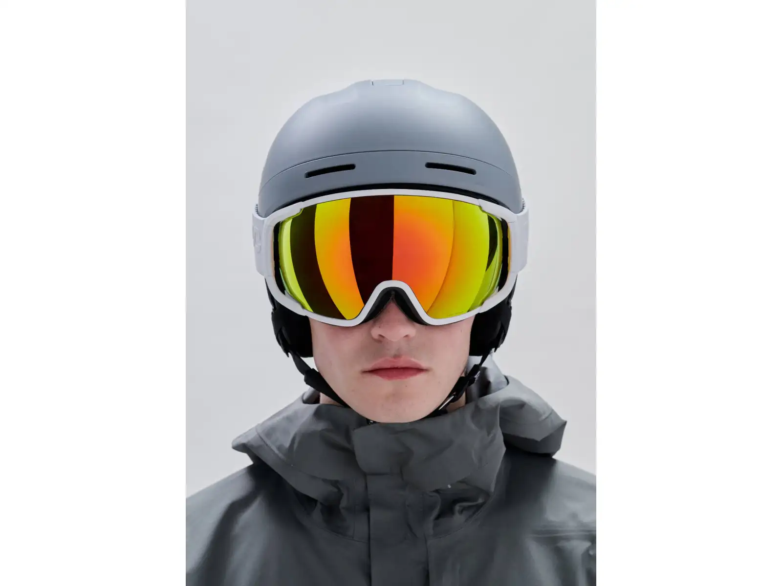POC Zonula Skibrille Hydrogen White/Partly Sunny Orange